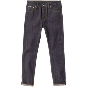 Nudie Jeans, Jeans, Heren, Blauw, W28 L32, Katoen, Steady Eddie II jeans