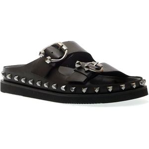 Ash, Schoenen, Dames, Zwart, 40 EU, Zwarte Studded Ciabatta