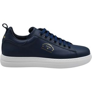 Pantofola d'Oro, Schoenen, Heren, Blauw, 41 EU, Blauwe Court Classic Platte Schoenen