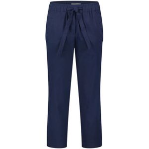 Betty & Co, Broeken, Dames, Blauw, XL, Casual elastische taille broek