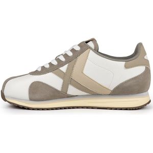 Munich, Schoenen, Heren, Veelkleurig, 45 EU, Leer, Retro Witte Sapporo Sneakers