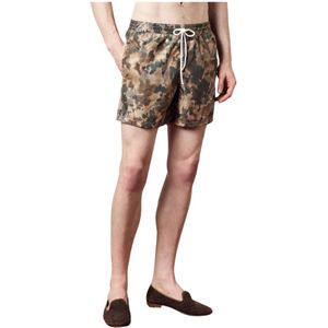 Massimo Alba, Badkleding, Heren, Groen, L, Klassieke camouflage zwembroek