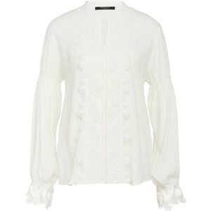 Bruuns Bazaar, Vrouwelijke Geborduurde Blouse Snow White Wit, Dames, Maat:XS