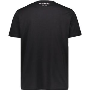 Iceberg, Tops, Heren, Veelkleurig, L, Katoen, Geborduurd katoenen T-shirt