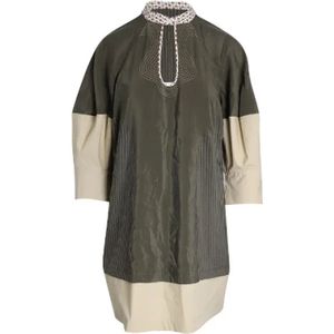 Chloé Pre-owned, Pre-owned Silk dresses Groen, Dames, Maat:S