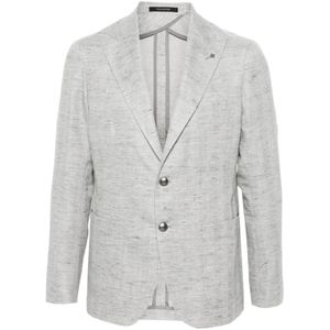 Tagliatore, Blazers Grijs, Heren, Maat:M