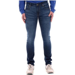 Guess, Jeans, Heren, Blauw, W31, Katoen, Skinny Blauwe Jeans voor Mannen