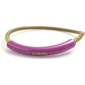 Chanel Vintage, Pre-owned Metal bracelets Roze, Dames, Maat:ONE Size