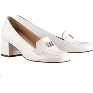 Högl, Schoenen, Dames, Wit, 35 EU, Leer, Moderne Loafer Pumps