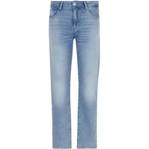 Armani Exchange, Jeans, Heren, Blauw, W36, Denim, Straight Jeans