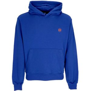 Dolly Noire, Sweatshirts & Hoodies, Heren, Blauw, M, Katoen, Blauwe Corporate Hoodie Lichtgewicht Sweatshirt