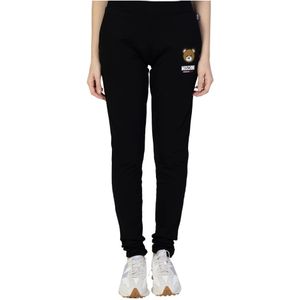 Moschino, Casual joggingbroek voor dames Zwart, Dames, Maat:M