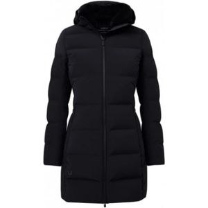 Ubr, Enigma Parka - Elegante Winterjas Zwart, Dames, Maat:M