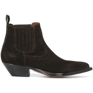 Sonora, Schoenen, Heren, Bruin, 42 EU, Suède, Bruine Suede Oil Enkellaarzen