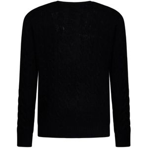 Polo Ralph Lauren, Truien, Heren, Zwart, S, Wol, Zwarte Sweater Aw 24 Stijl