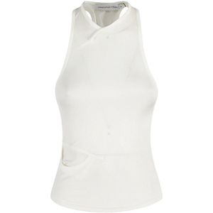 Christopher Esber, Tops, Dames, Wit, S, Stijlvolle Fusion Frame Tanktop