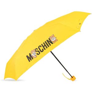 Moschino, Accessoires, unisex, Geel, ONE Size, Paraplu met logo