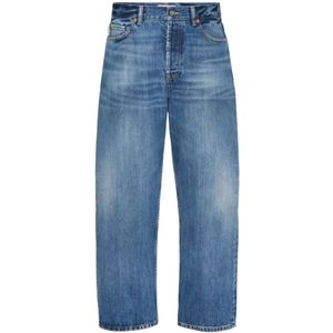 Valentino, Jeans, Heren, Blauw, W30, Denim, Blauwe Denim Jeans Klassieke Stijl