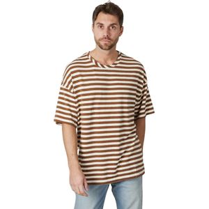 Amaránto, Bruine Korte Mouw T-shirts en Polos Bruin, Heren, Maat:XL