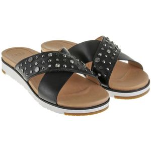 Ugg, Schoenen, Dames, Zwart, 36 EU, Leer, Studded Bling Leren Sandalen