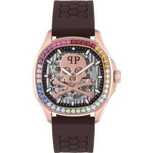 Philipp Plein, Automatisch Skeleton Horloge Spectre Rainbow Veelkleurig, Heren, Maat:ONE Size