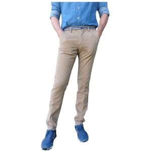 Mason's, Broeken, Heren, Beige, L, Katoen, Slim Fit Chino Broek