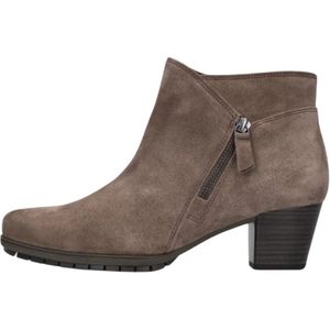 Gabor, Schoenen, Dames, Bruin, 39 EU, Suède, Taupe Suède Enkellaarsjes Stijlvol Comfort