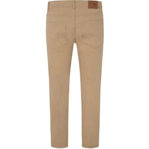 Pepe Jeans, Broeken, Heren, Beige, W31, Denim, Skinny Five Pockets Denim Broek