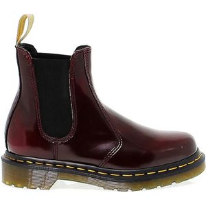 Dr. Martens, Rode Ecoleather Enkellaars met Elastische Band Rood, Dames, Maat:40 EU