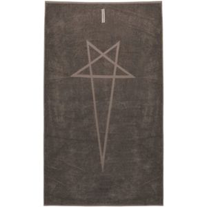 Rick Owens, Pentagram Dust-Kleurig Strandlaken Bruin, unisex, Maat:ONE Size