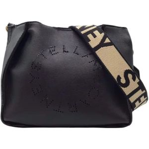 Stella McCartney Pre-owned, Pre-owned, Dames, Zwart, ONE Size, Pre-owned Fabric shoulder-bags