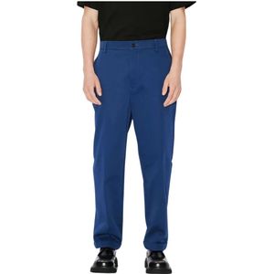 Kenzo, Klieke Chino Broek Blauw, Heren, Maat:W40