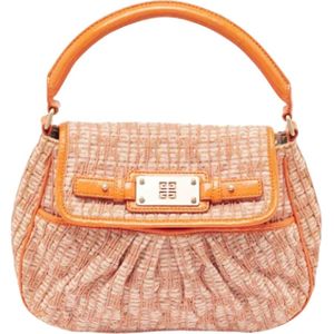 Givenchy Pre-owned, Pre-owned, Dames, Oranje, ONE Size, Pre-owned Fabric handbags