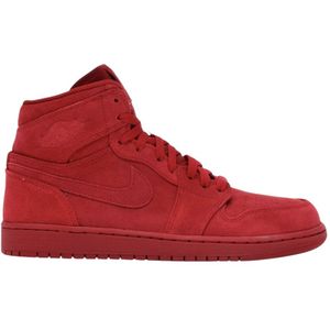 Nike, Schoenen, Heren, Rood, 45 1/2 EU, Suède, Rood Suede Air Jordan 1 Retro Beperkte Editie