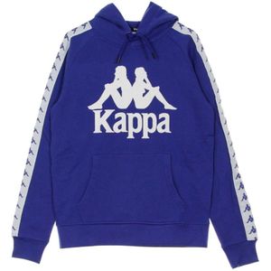 Kappa, Sweatshirts & Hoodies, Heren, Blauw, L, Blauw/Wit Hoodie voor Mannen