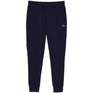 Lacoste, Broeken, Heren, Blauw, XS, Katoen, Blauwe Slim Fit Broek