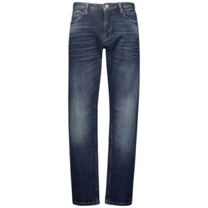 No Excess, Denim jeans met relaxed fit Blauw, Heren, Maat:W33 L30