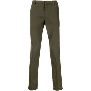 Dondup, Broeken, Heren, Groen, W32, Gaubert Chinos Broek