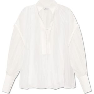 Salvatore Ferragamo, Oversized top Wit, Dames, Maat:S