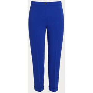 Marina Rinaldi, Broeken, Dames, Blauw, 2Xl, Blauwe elegante broek met elastische taille