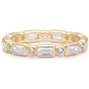Julie Sandlau, Accessoires, Dames, Wit, 58 MM, Moderne Heldere Ring met een Jeugdige Twist