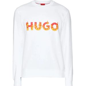 Hugo Boss, Sweatshirts & Hoodies, Heren, Wit, L, Ditmo-T-Shirt 10254014 01