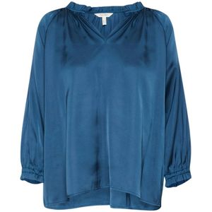 Part Two, Blouses & Shirts, Dames, Blauw, M, Polyester, Elsiapw Bl Bluser Key Largo