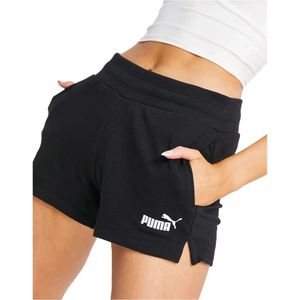 Puma, Korte broeken, Dames, Zwart, S, Ess 4 Shorts