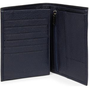 Lancaster, Accessoires, Heren, Blauw, ONE Size, Leer, Opvouwbare Portemonnee Milano Gentlemen Blauw