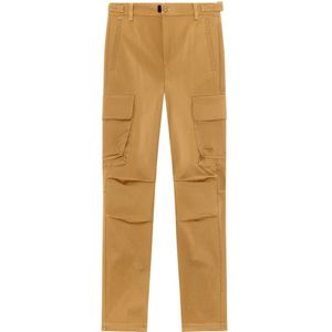 Diesel, Broeken, Heren, Bruin, S, Katoen, Twill cargo pants in cotton