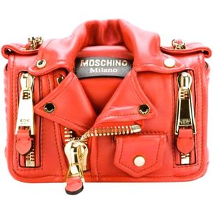 Moschino, Shoulder Bags Rood, Dames, Maat:ONE Size