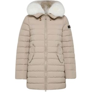 Peuterey, Jassen, Dames, Beige, XS, Polyester, Beige Jassen voor Dames