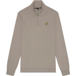 Lyle & Scott, Sweatshirts & Hoodies, Heren, Beige, S, Loopback Quarter Zip Sweatshirt