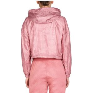 Michael Kors, Sweatshirts & Hoodies, Dames, Roze, M, Doorritsbaar